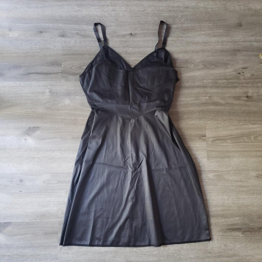 vintage 80's black short mini dress